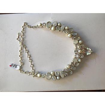 Garg. Plata Pied. Nat. Zircon. Perla Cuarzo Bl 388