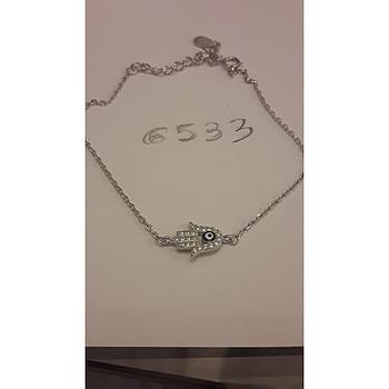 Puls. Plata Rod. Zirconita, Manita Fat. Ojo Turco 6533