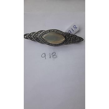 Broche Plata Marquesita + Nacar  918