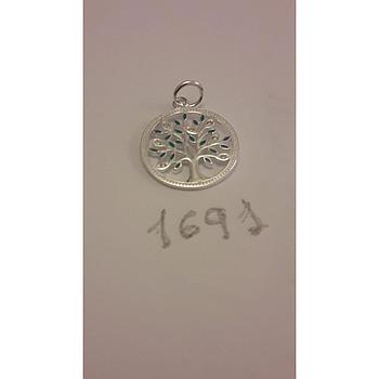 Colgante Plata Árbol Vida Zirconita 1691