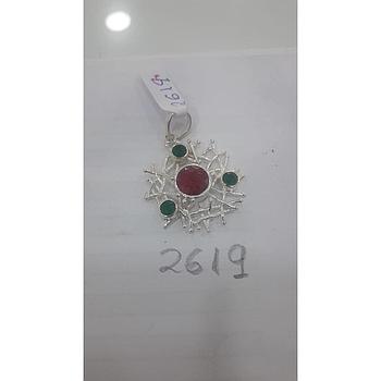 Colgante Piedra Rubí + Esmeralda 2619