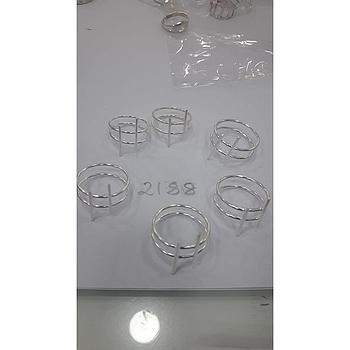 Anillo  Plata Dos Barritas Paralelas  2188