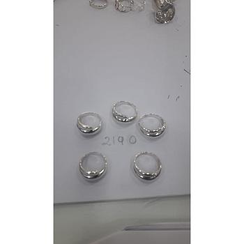 Anillo  Plata Liso Escalón  2190