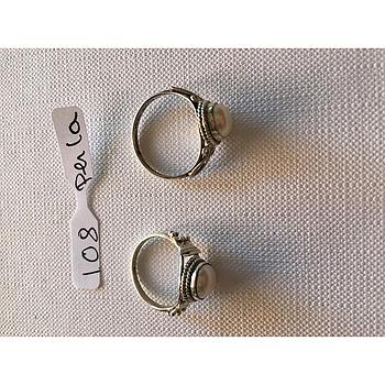 Anillo Pied. Nat. Perla 108