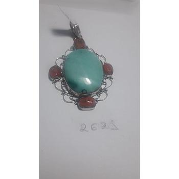 Colgante Piedra Turq. Coral 2621