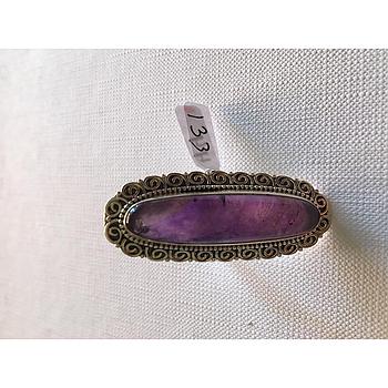 Anillo Pied. Nat. Grande Amatista 133