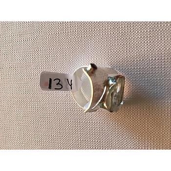 Anillo Pied. Nat. Grande Cuarzo Blan. 134