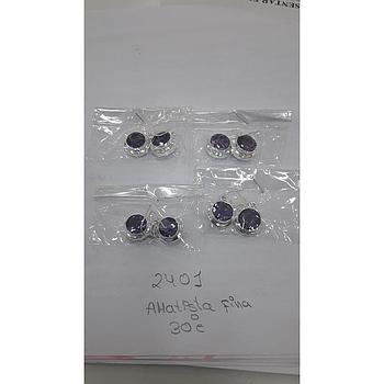 Pend. Piedra Amatista Fina 2401