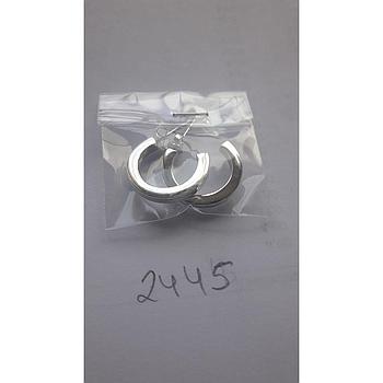Pend. Plata Lisa Aros Tubos Cuadrados 2445