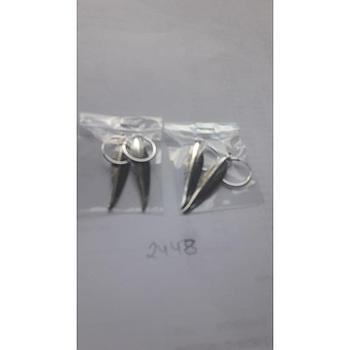 Pend. Plata Lisa Aros con Hoja 2448