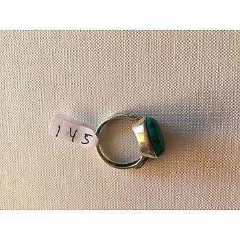 Anillo Pied. Nat. Grande Turquesa 145