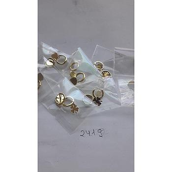 Pend. Plata Aro Mini Corazon,Luna, Trébol 2419