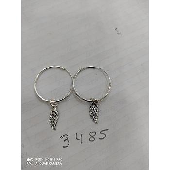 Pend. Plata Aro Pluma 3485