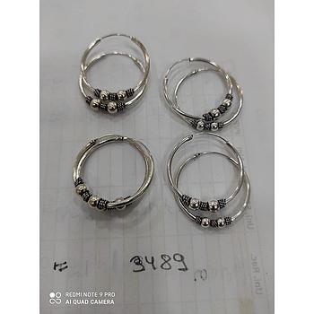 Pend. Plata Aro Med. Rel. 2 Bol.  3489