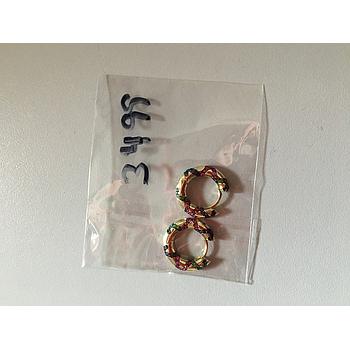 Pend. Plata Mini Aro Esmaltado 3499