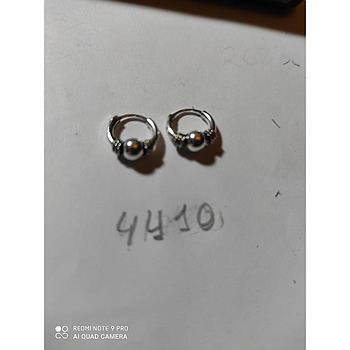 Pend. Plata  Aro Mini Óxido XXXS 4410