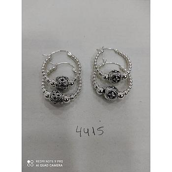 Pend. Plata  Aro Multibolas Central Óxido  4415