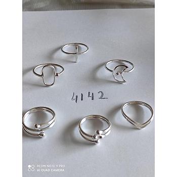 Anillo Plata Luna, Bol, Pico  4142