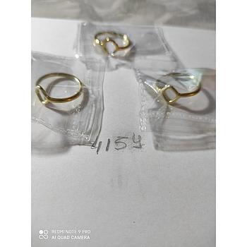 Anillo Plata Abierto Irregular Pico  4154