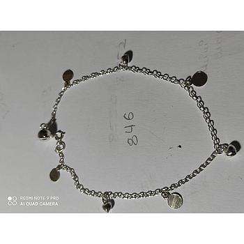 Tobillera Esferas + Corazones 846