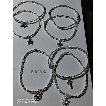 Puls. Plata Mini Bolas, Tubitos, Cruz, Elefan. Estrellas 8551