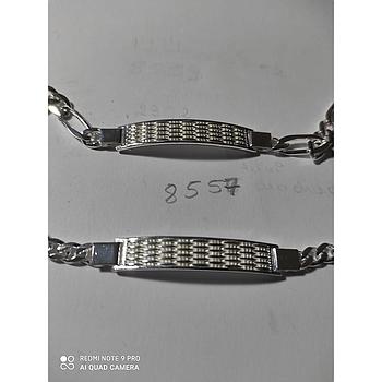 Puls. Plata Esclava Labrada Caballero 8557
