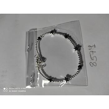 Puls. Plata Bolitas Plata-Negra+ Estrellas 8574
