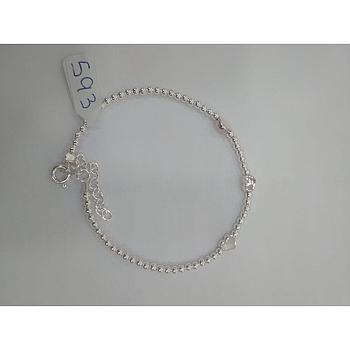Puls. Plata Bolitas 3 Corazones 593