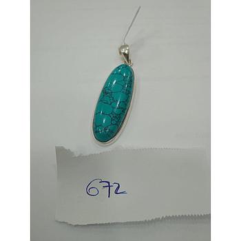 Colgante Pied. Turquesa  672