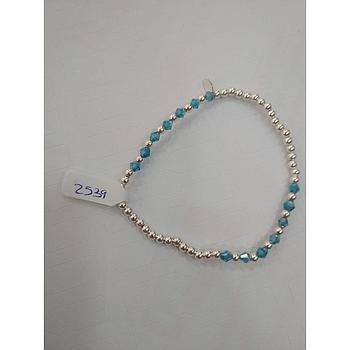 Puls. Plata Goma-Bola-Turquesa 2539
