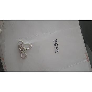 Puls. Plata Charms Cierre Red. Plano 4533