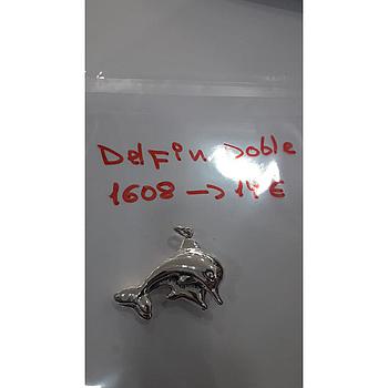 Colgante Plata Electrof. Delfín Doble 1608