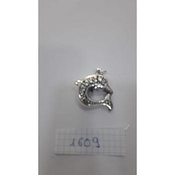 Colgante Plata Electrof. Delfín Óxido 1609