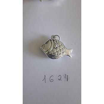 Colgante Plata Electrof. Pez Escamas 1624