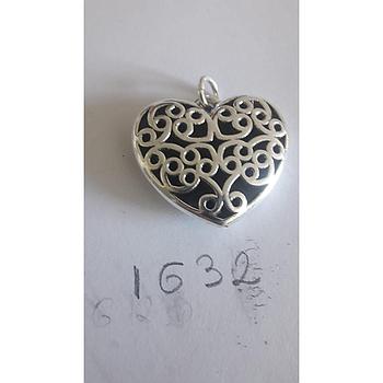 Colgante Plata Electrof. Corazón Grande 1632