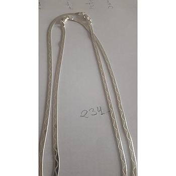Cadena Plata Plana Ital. Tallada 40 cm. 234